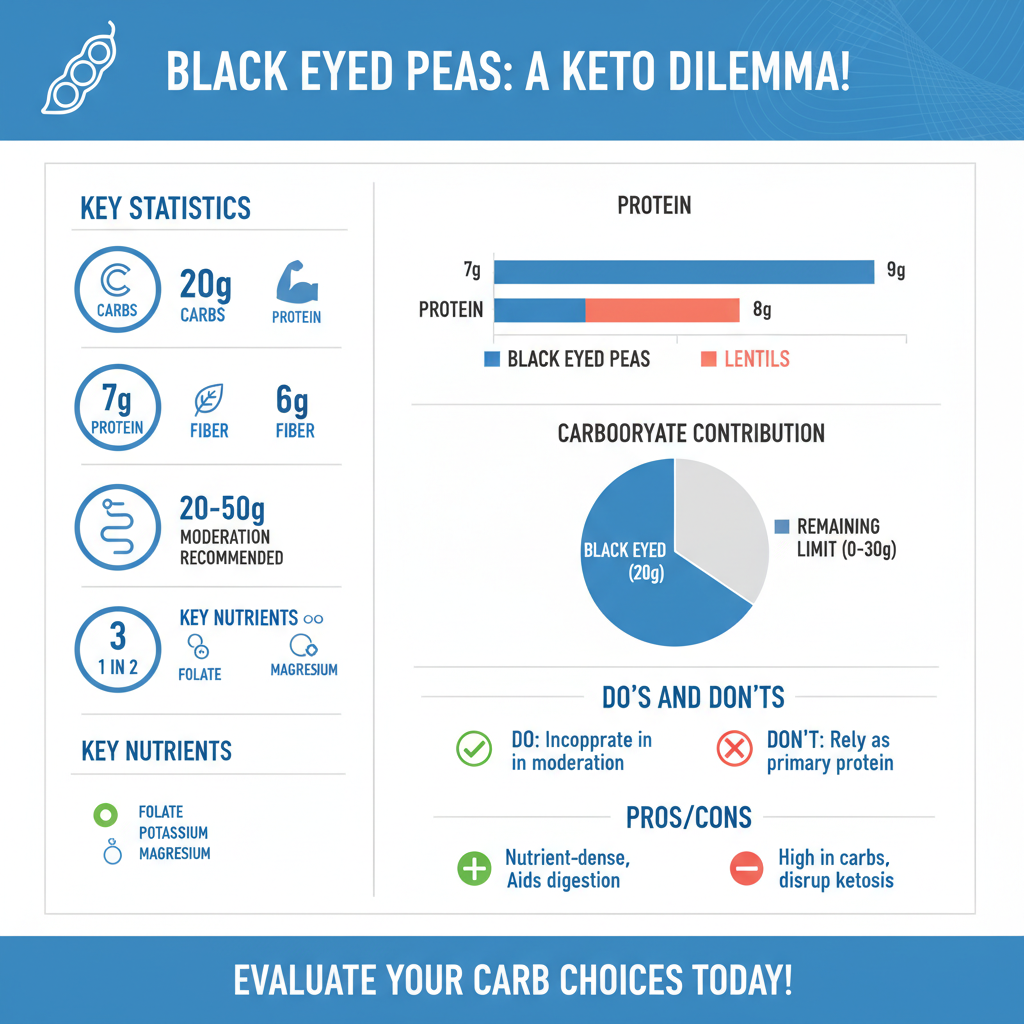are black eyed peas keto friendly - Data Infographic and Statistics