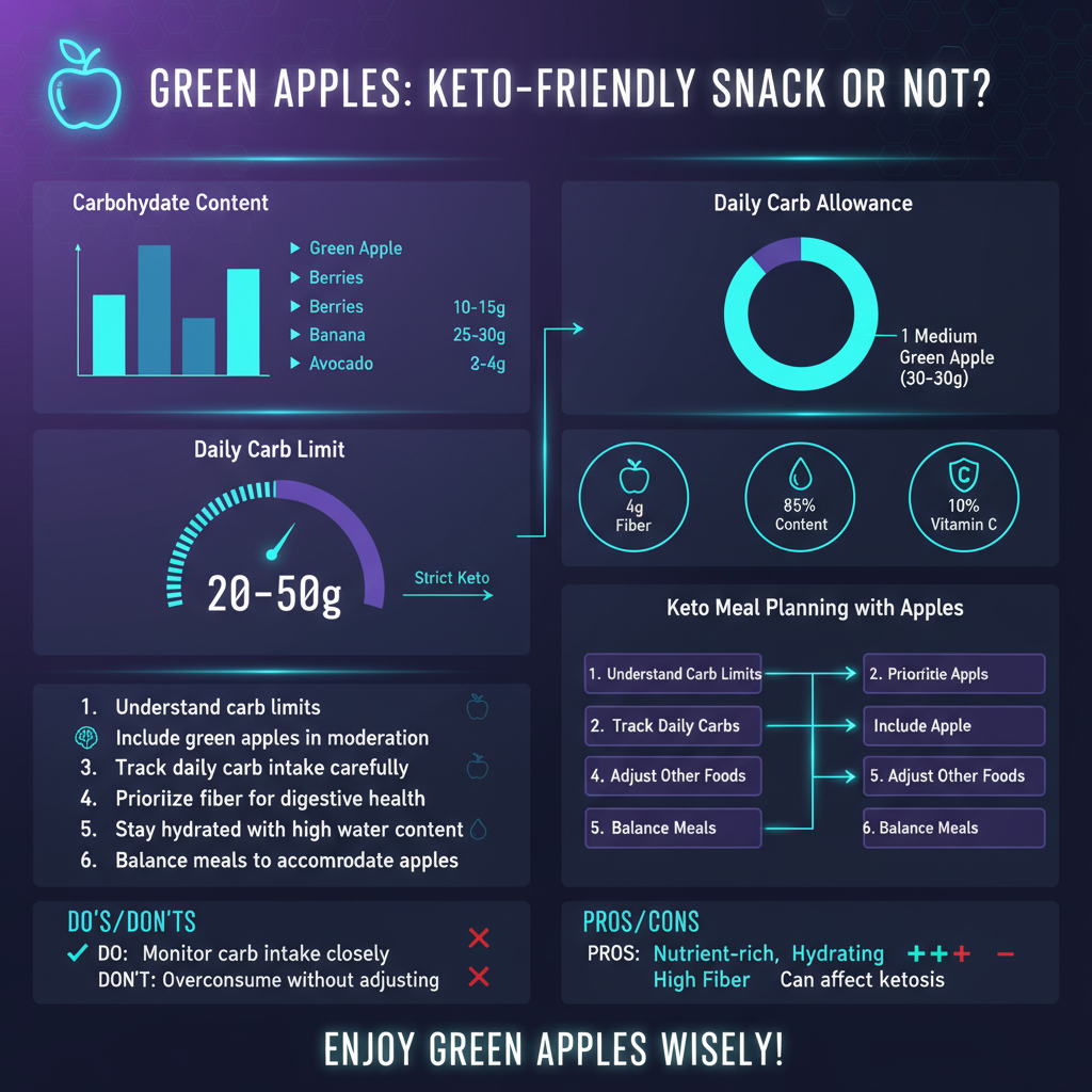 are green apples keto - Data Infographic and Statistics