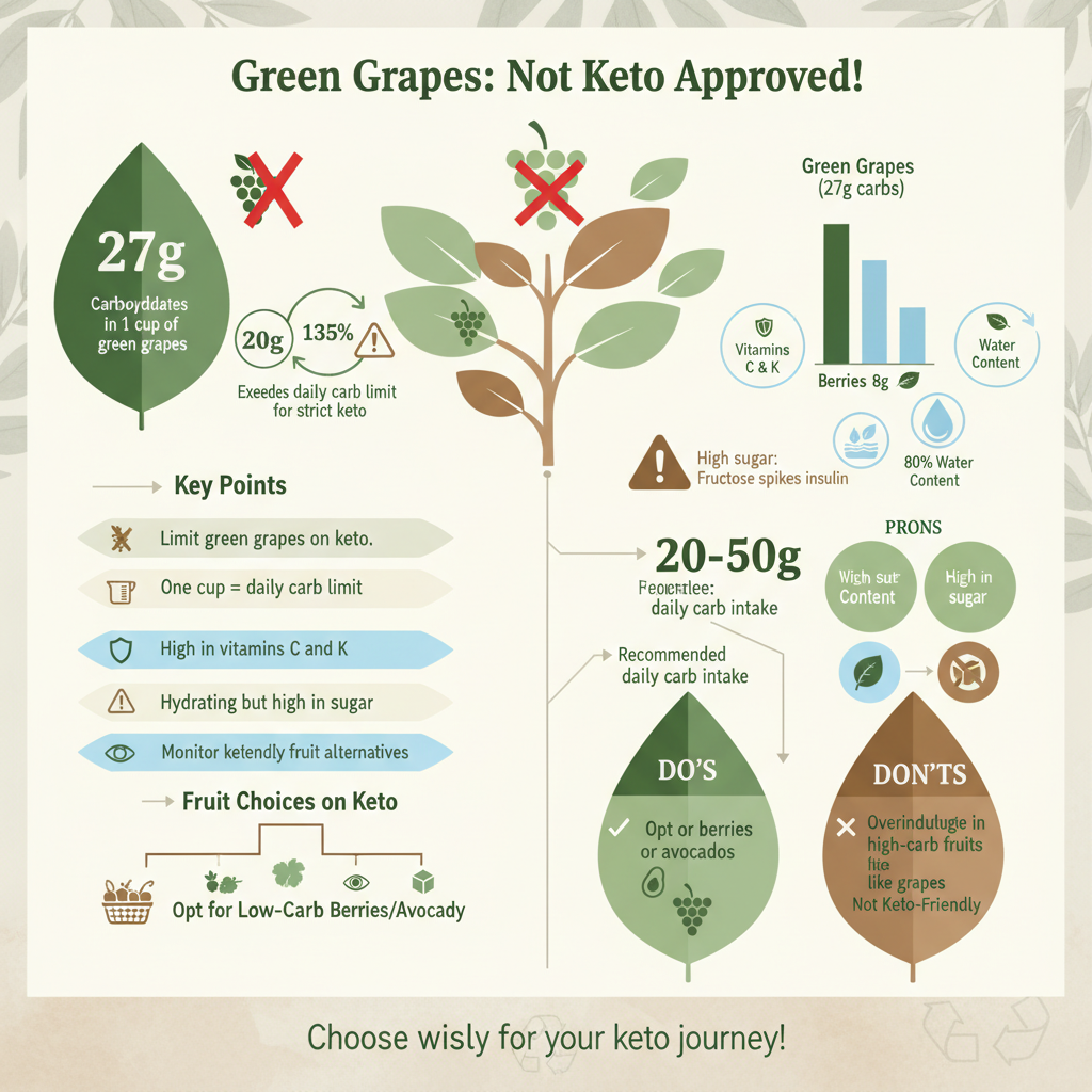 are green grapes keto friendly - Data Infographic and Statistics