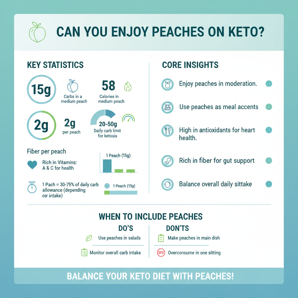 are peaches keto diet friendly - Data Infographic and Statistics
