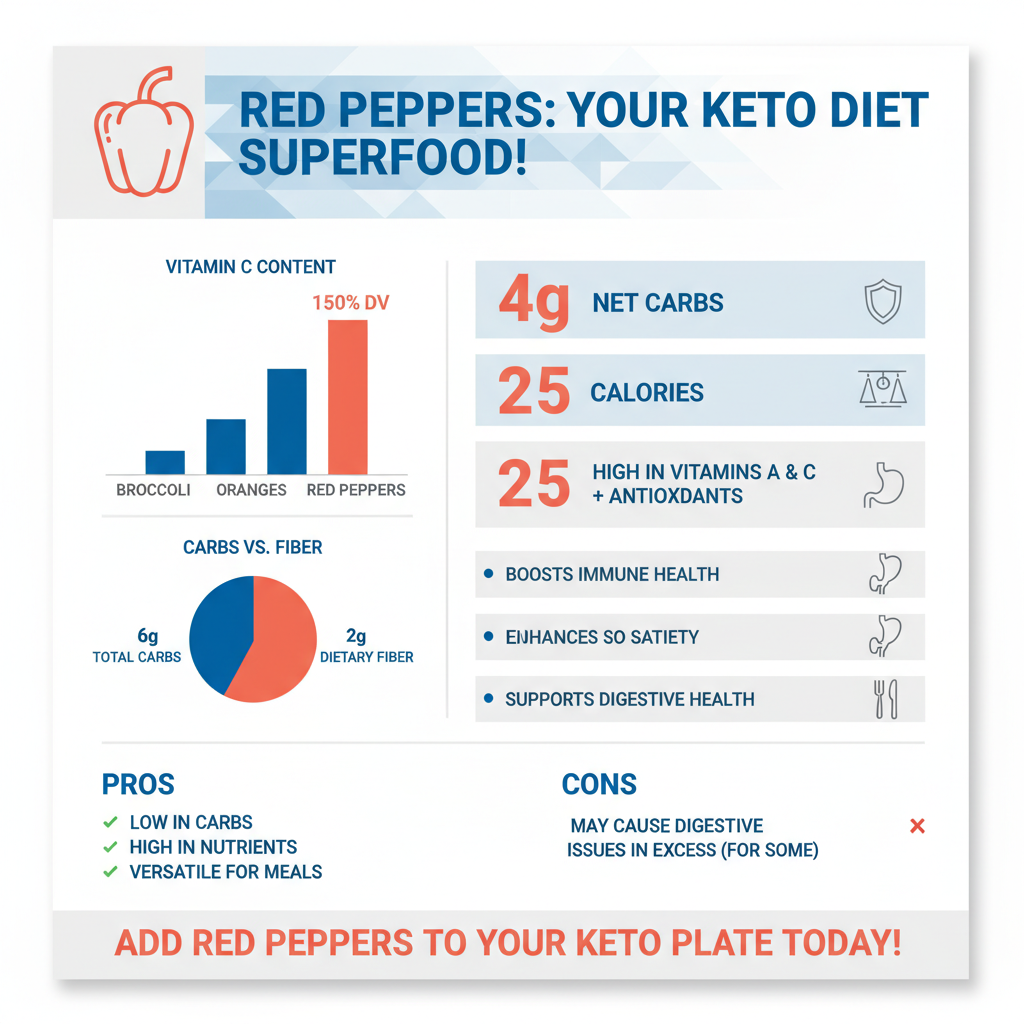 are red peppers keto - Data Infographic and Statistics