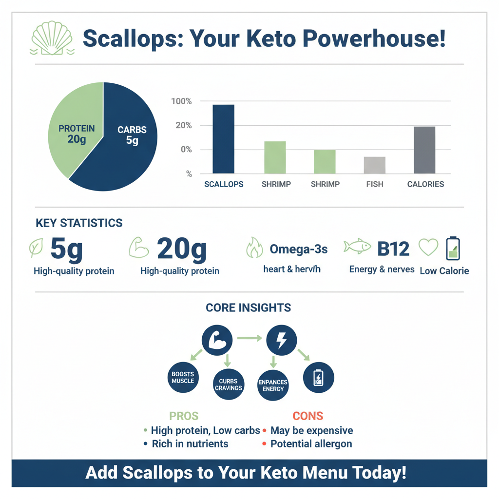 are scallops keto friendly - Data Infographic and Statistics