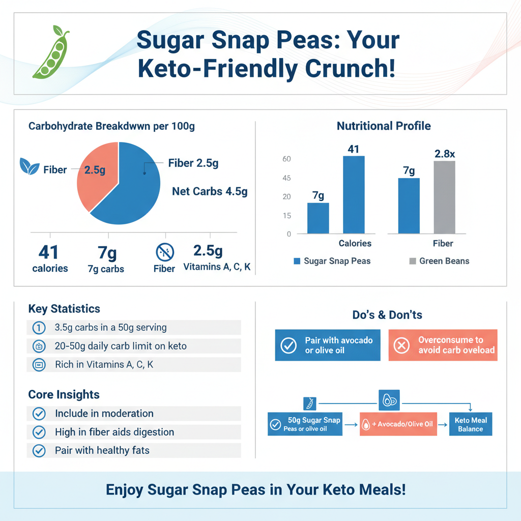 are sugar snap peas keto - Data Infographic and Statistics