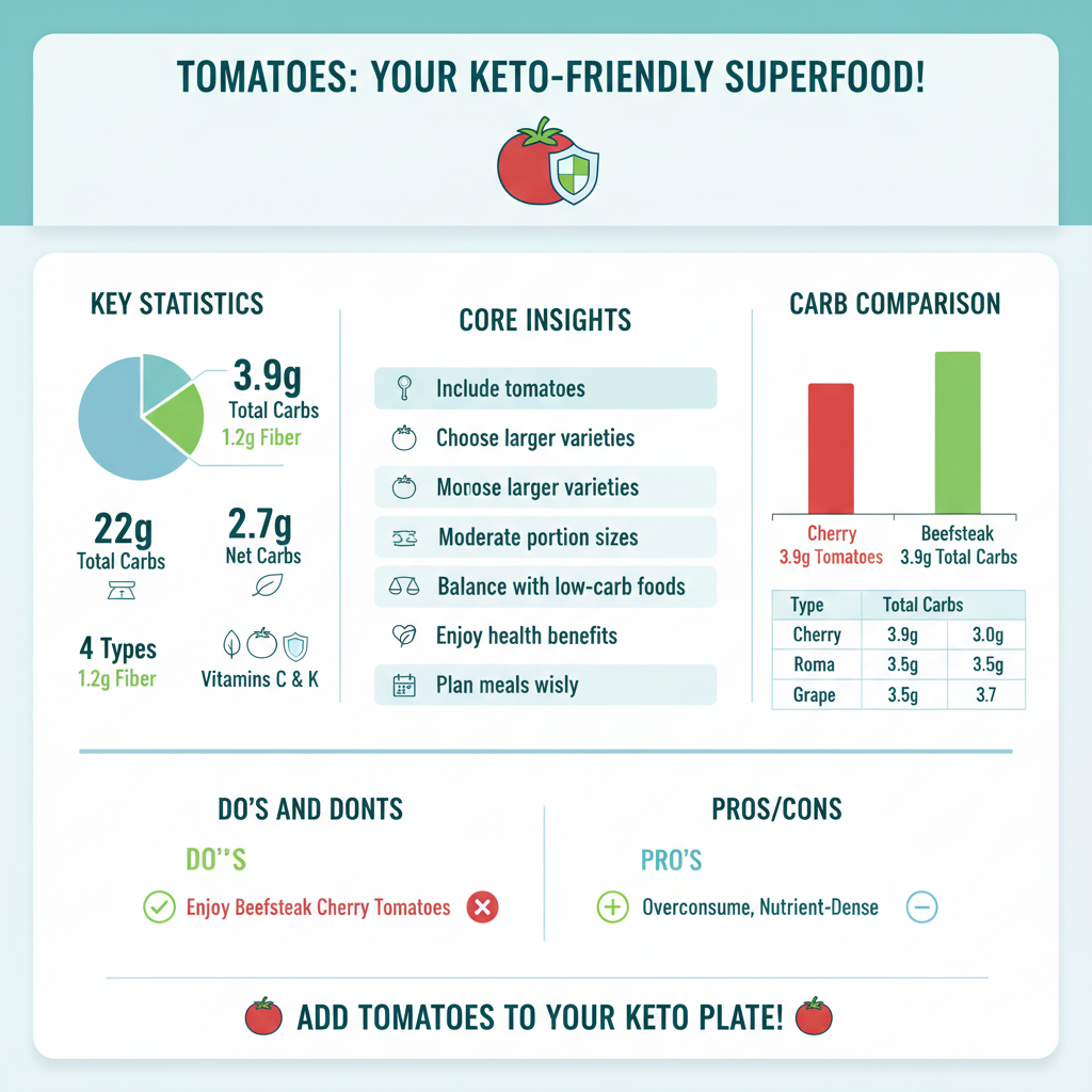 are tomatoes keto diet friendly - Data Infographic and Statistics