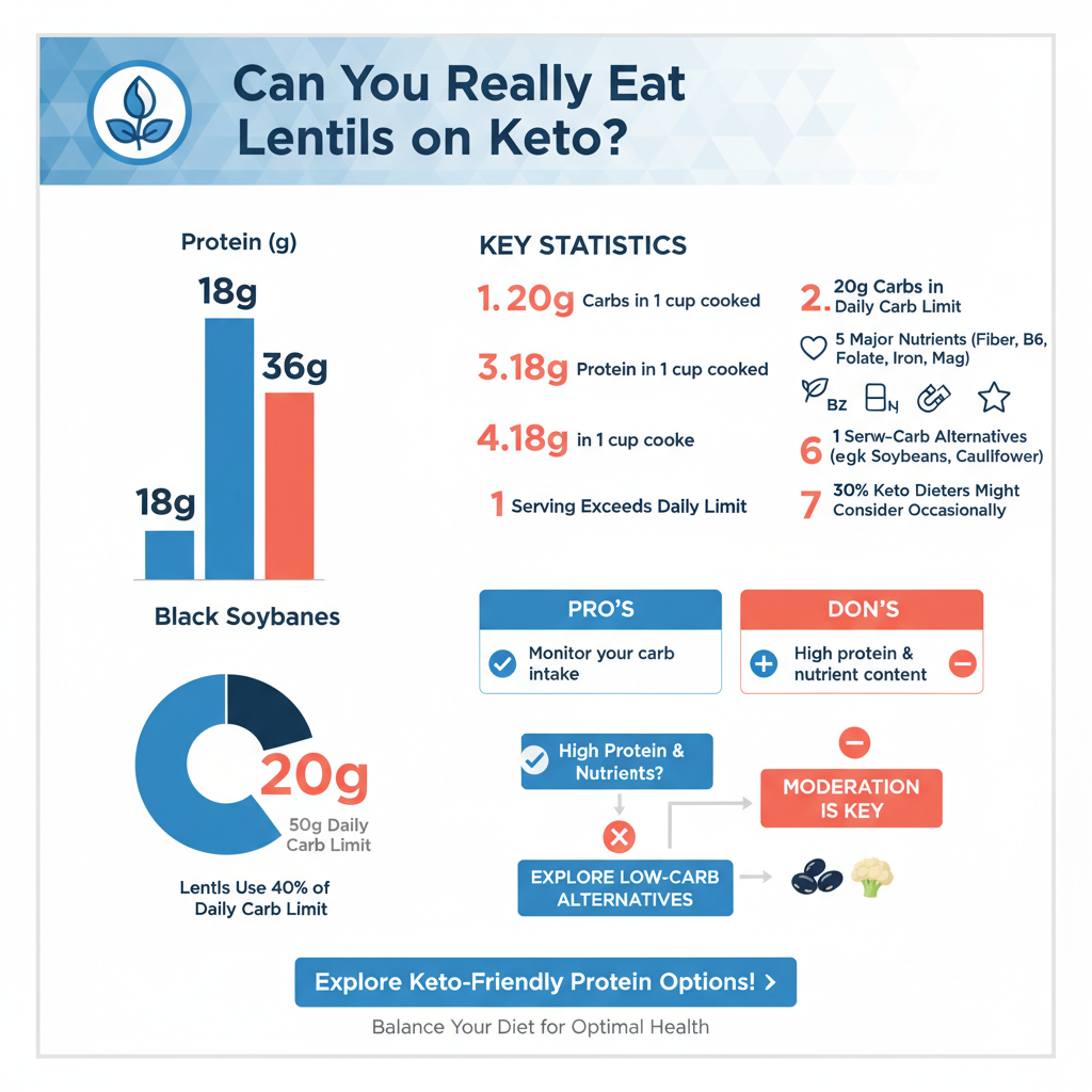 can you eat lentils on keto - Data Infographic and Statistics