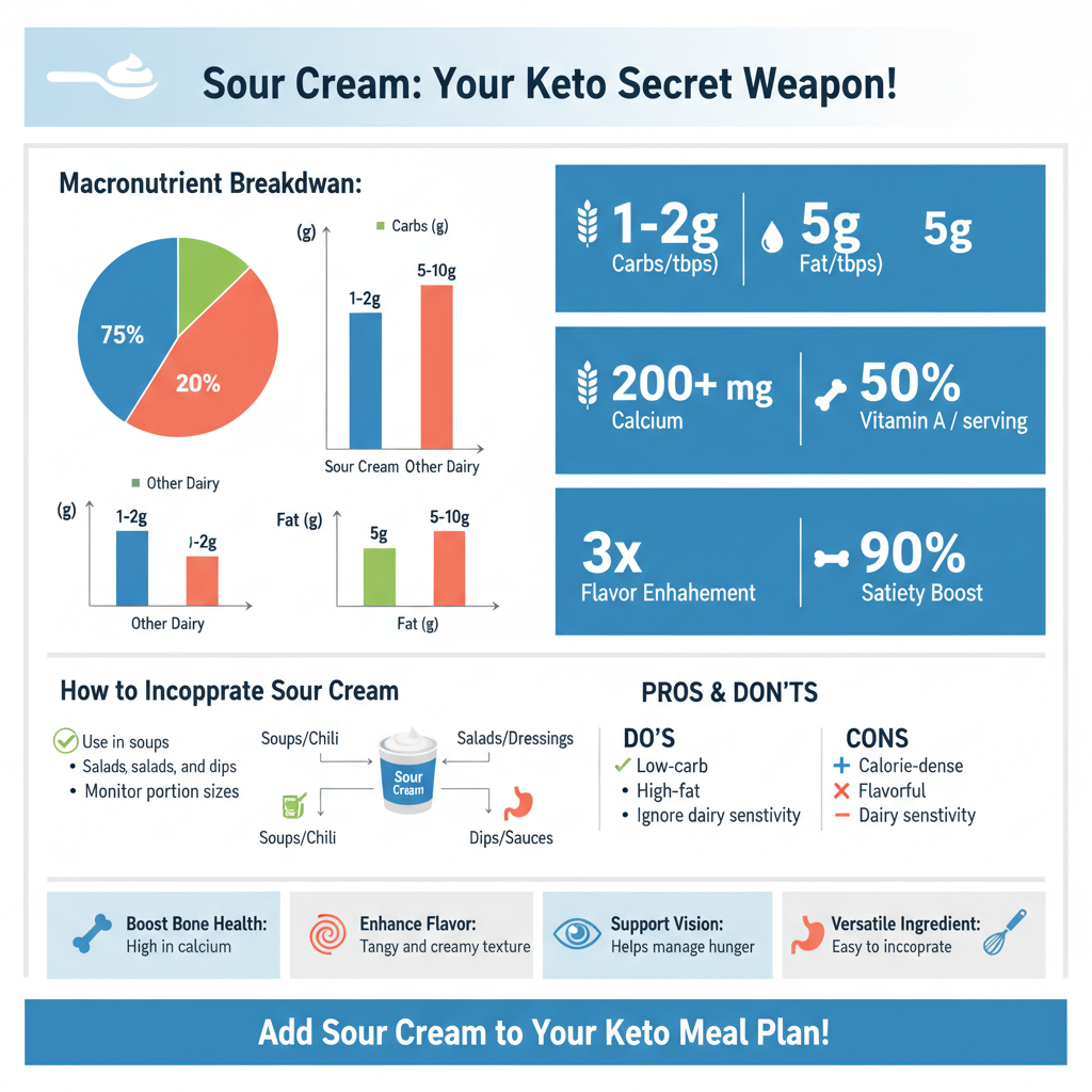 can you eat sour cream on keto - Data Infographic and Statistics