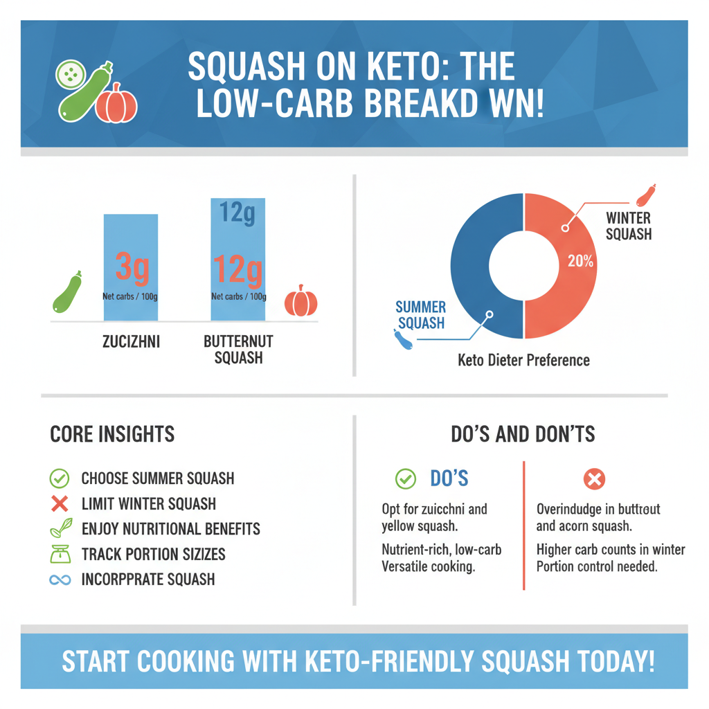 can you eat squash on keto - Data Infographic and Statistics