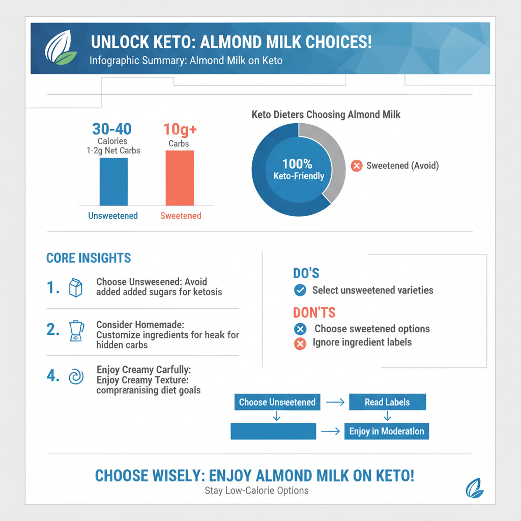 can you have almond milk on keto - Data Infographic and Statistics