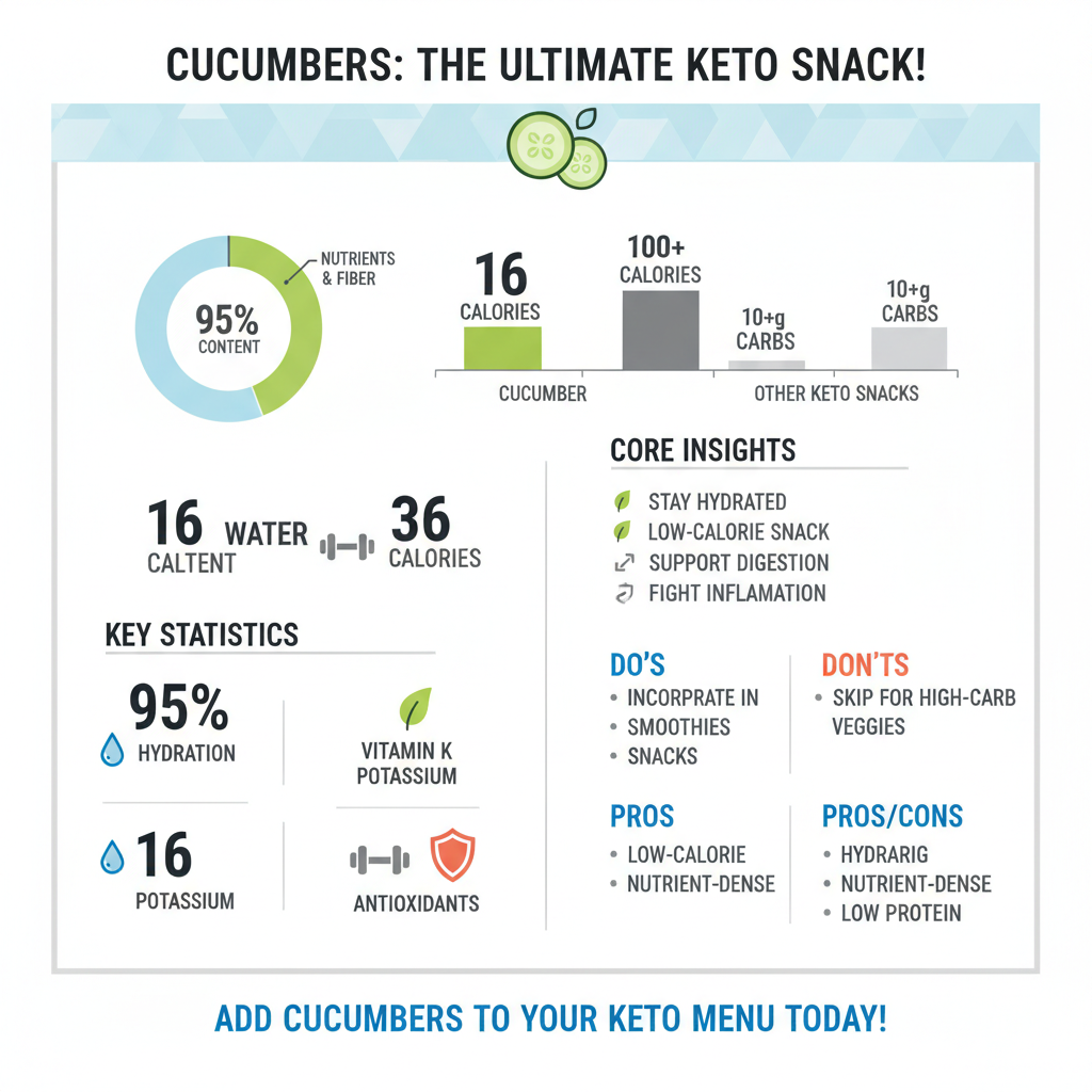 can you have cucumbers on keto - Data Infographic and Statistics