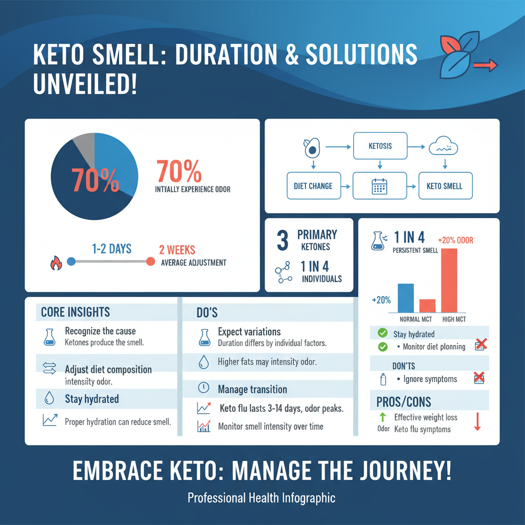 how long does keto smell last - Data Infographic and Statistics