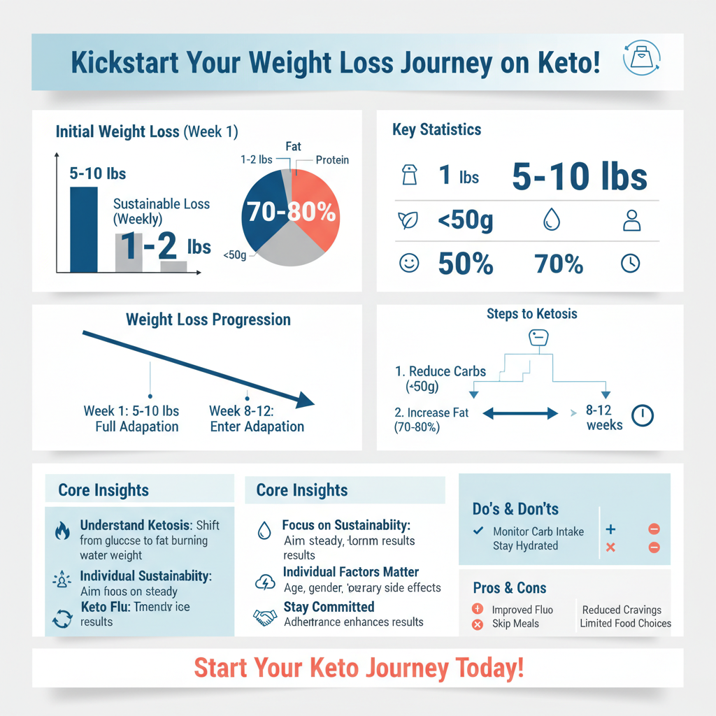 how long for weight loss on keto - Data Infographic and Statistics