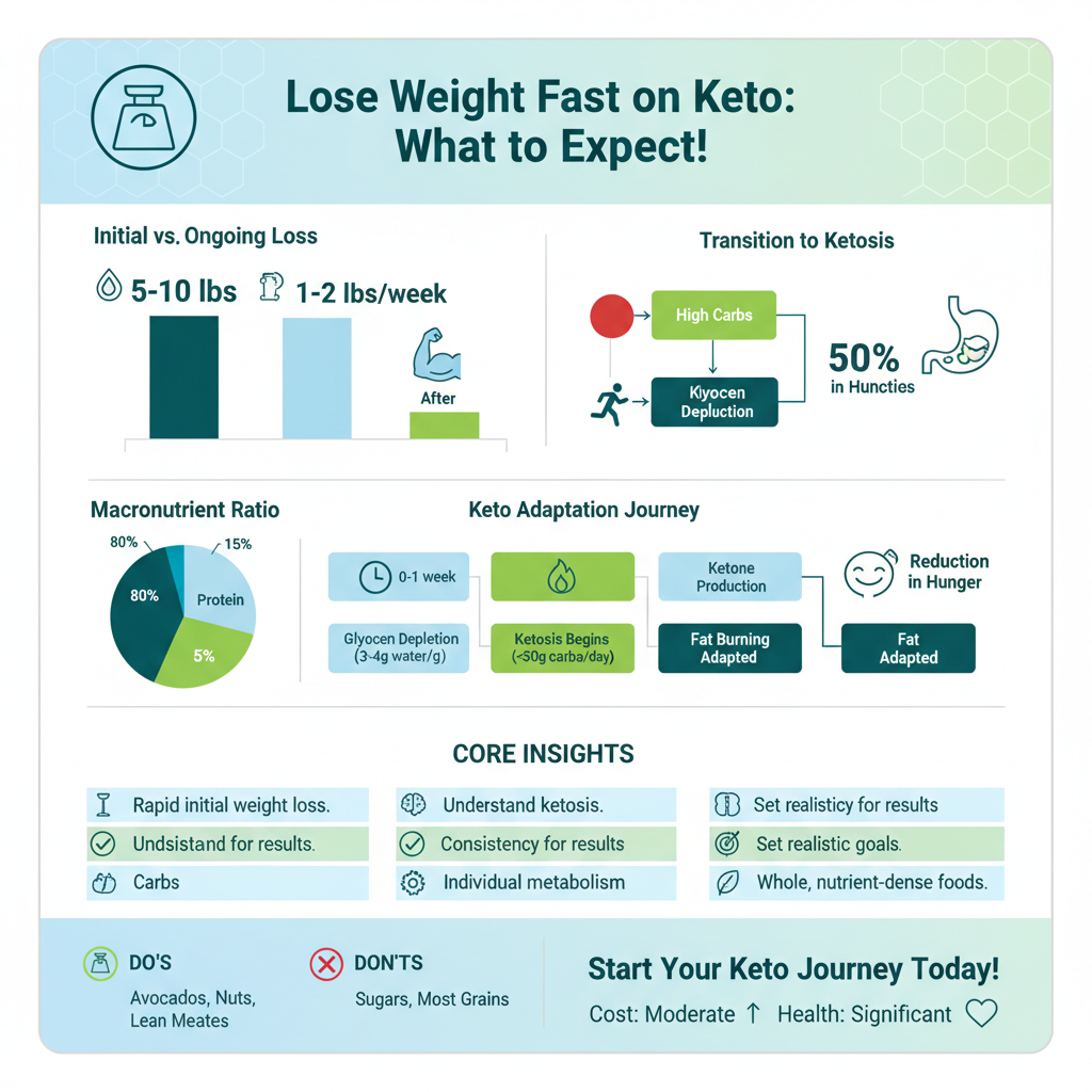 how long to lose weight keto diet - Data Infographic and Statistics