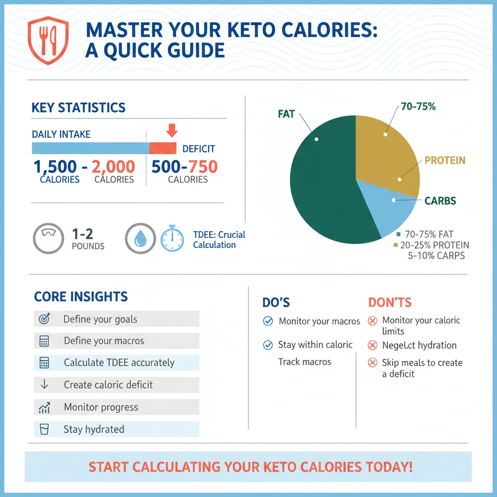 how many calories should i consume on keto - Data Infographic and Statistics