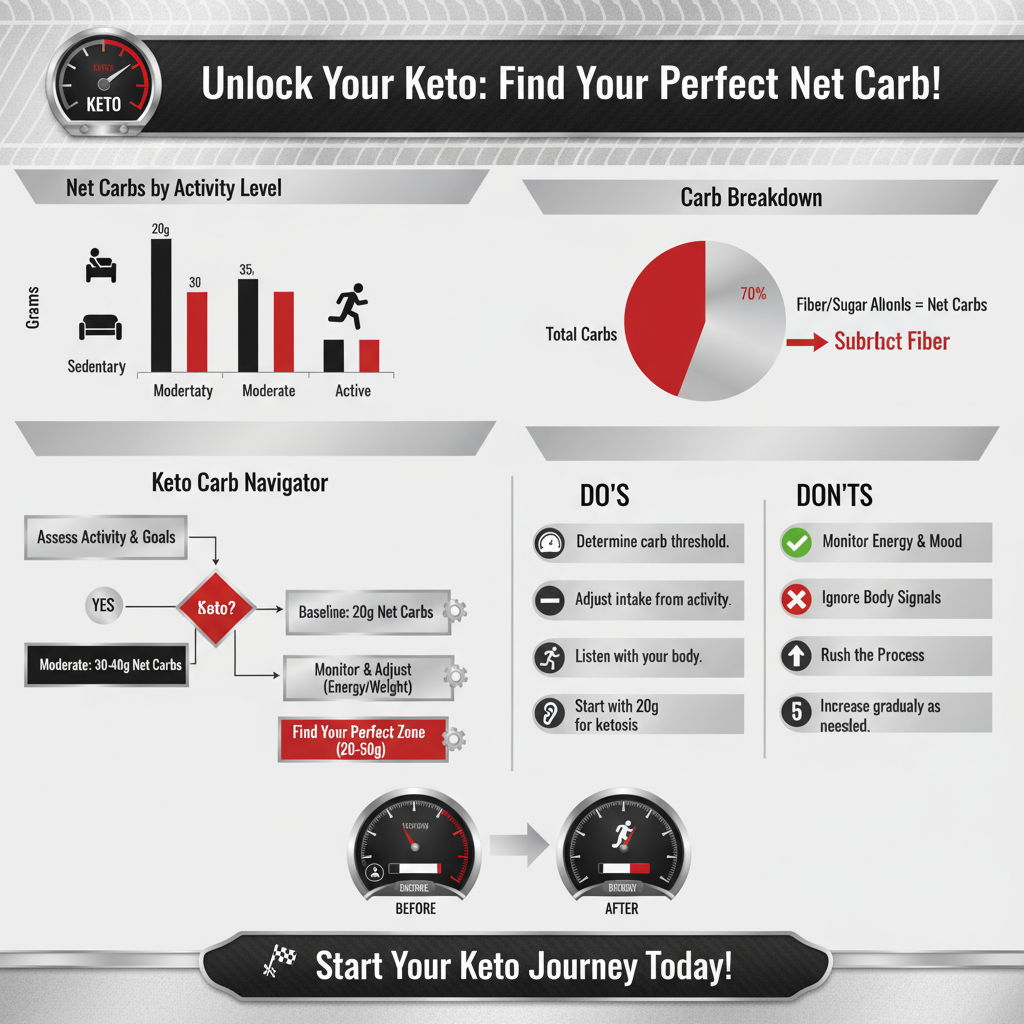 how many net carbs can you have on keto - Data Infographic and Statistics
