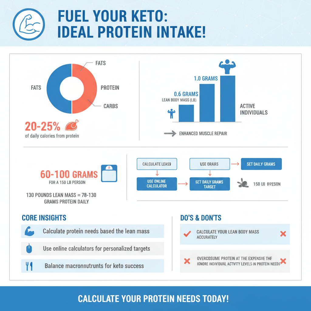 how much protein should i eat on keto - Data Infographic and Statistics