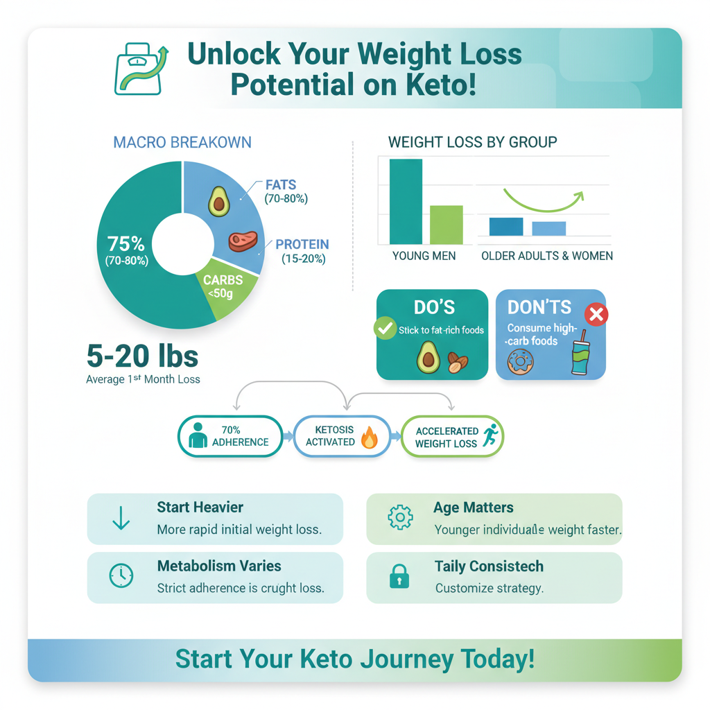 how much weight can i lose in keto diet - Data Infographic and Statistics