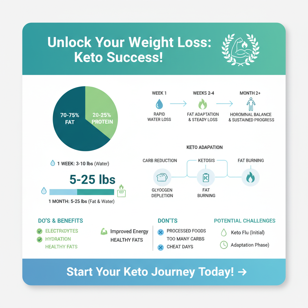 how much weight can i lose on a keto diet - Data Infographic and Statistics