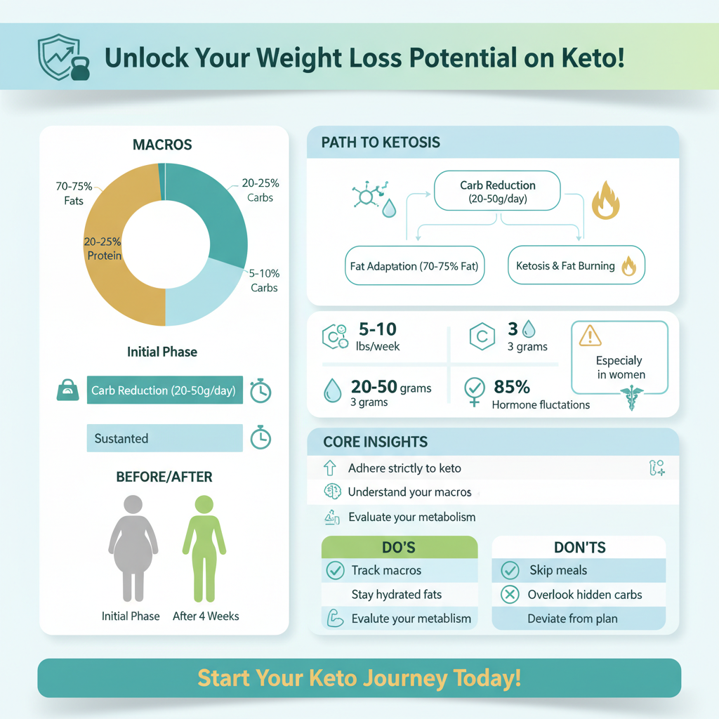 how much weight will i lose on the keto diet - Data Infographic and Statistics