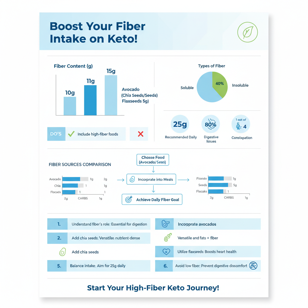 how to get enough fiber on keto - Data Infographic and Statistics
