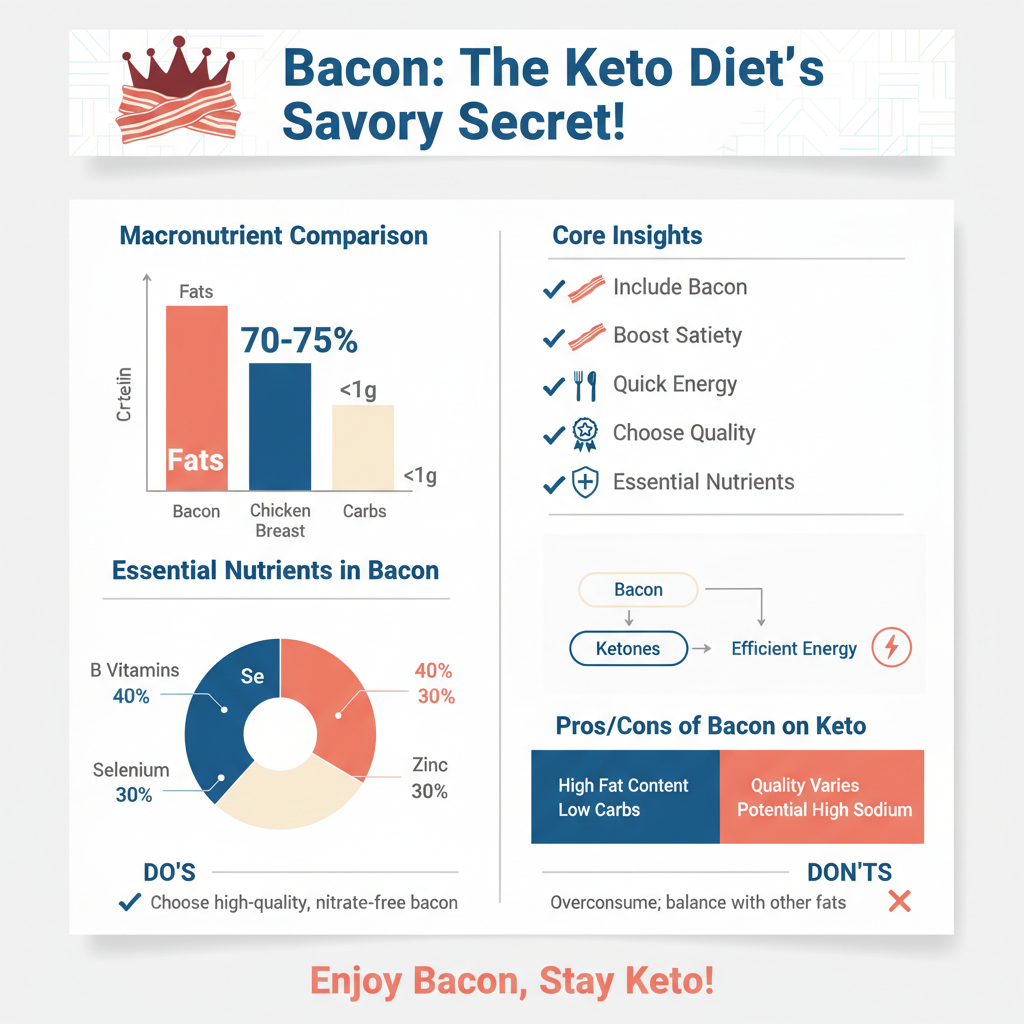 is bacon good for keto - Data Infographic and Statistics