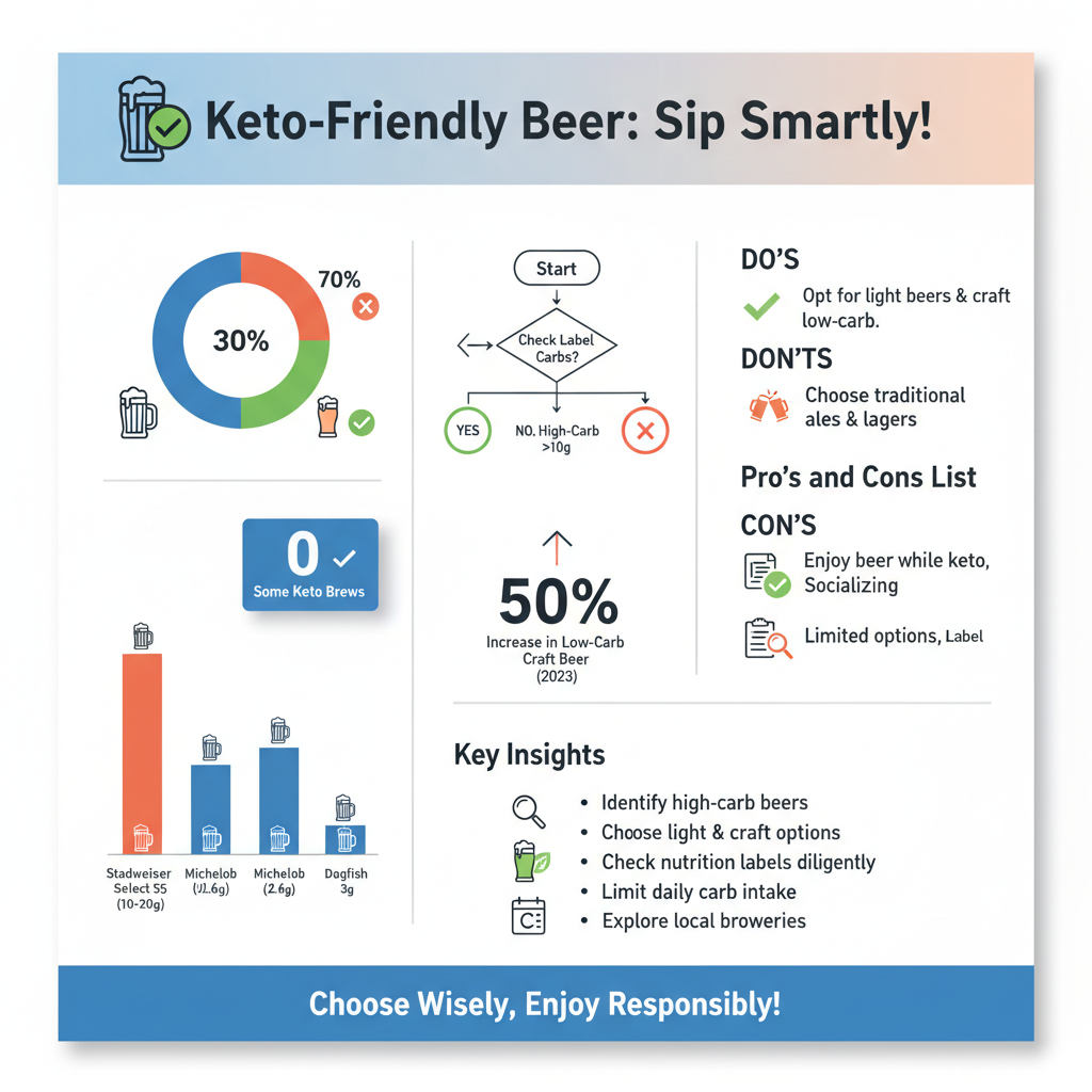 is beer keto friendly - Data Infographic and Statistics