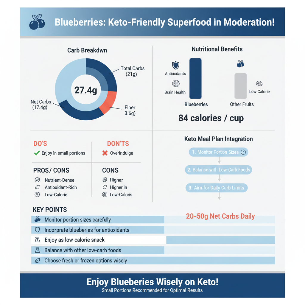 is blueberries keto friendly - Data Infographic and Statistics