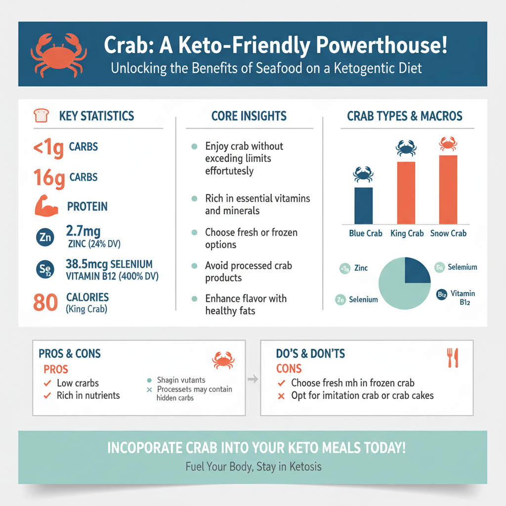 is crab keto - Data Infographic and Statistics