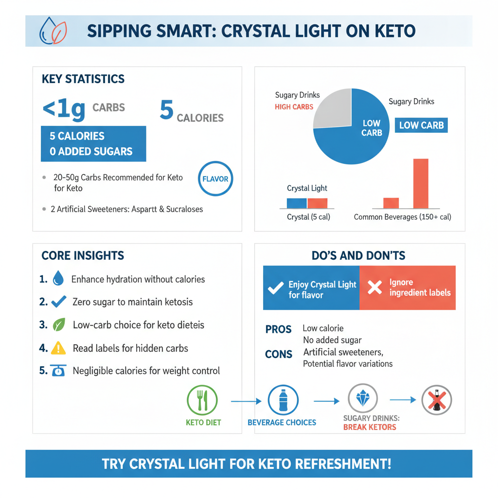 is crystal light keto - Data Infographic and Statistics