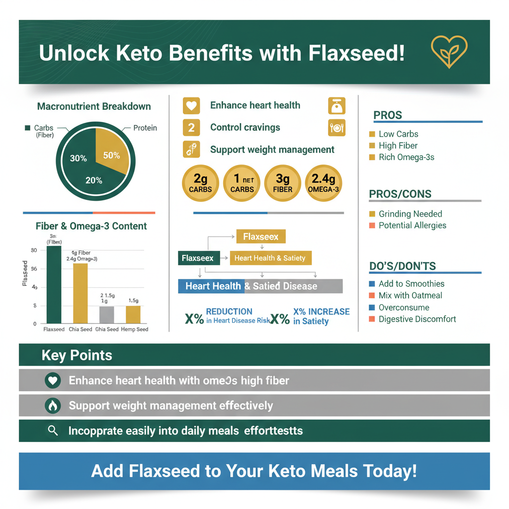 is flaxseed keto friendly - Data Infographic and Statistics