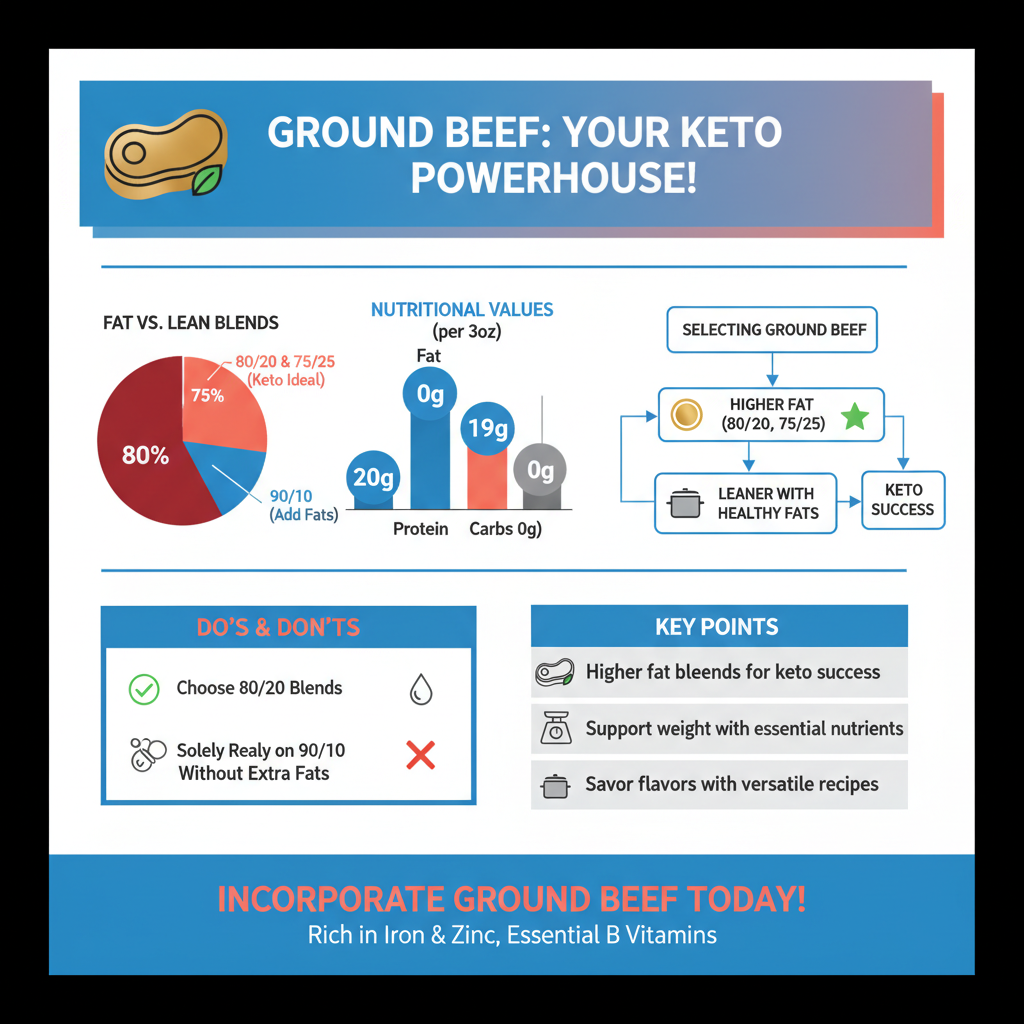 is ground beef keto friendly - Data Infographic and Statistics