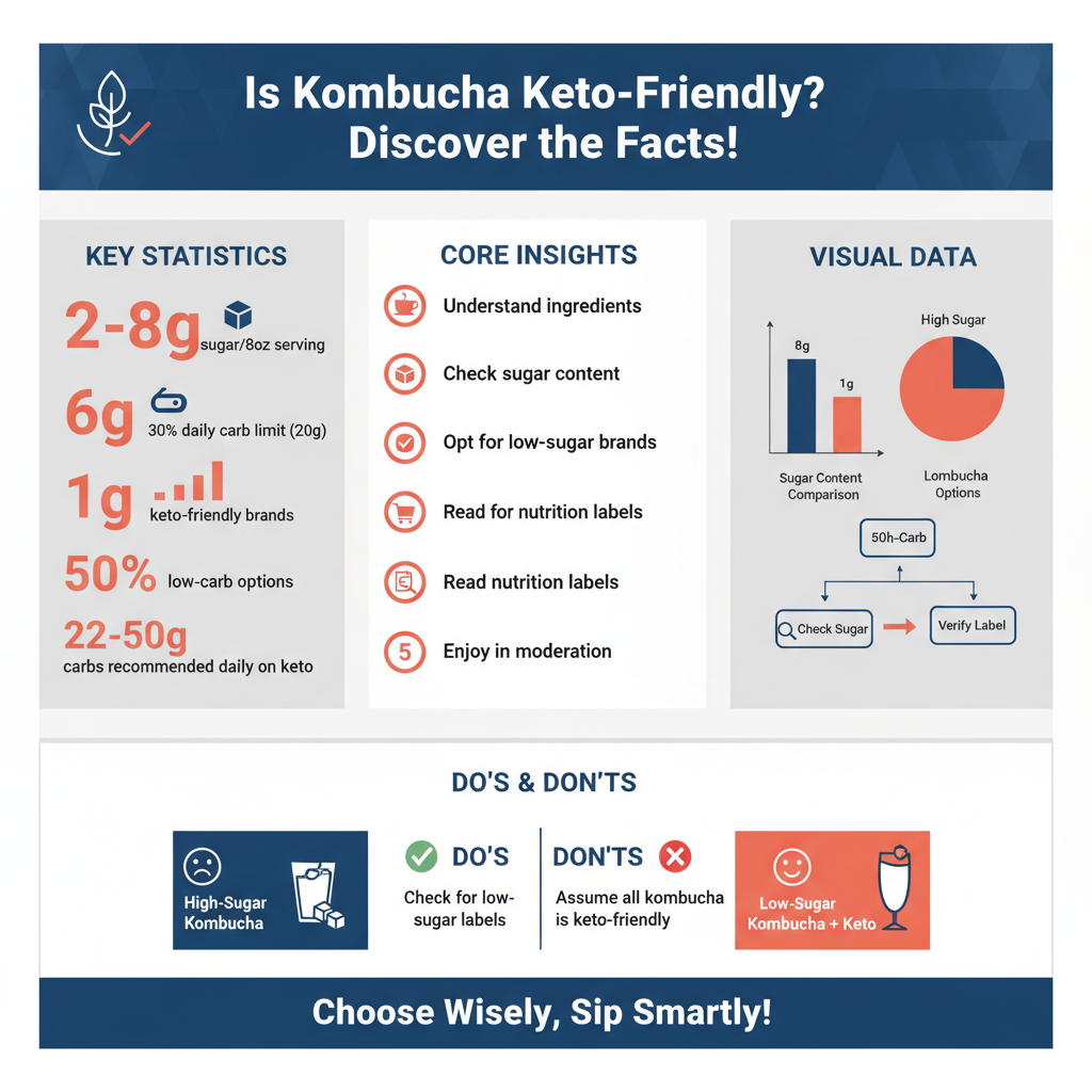 is kombucha keto friendly - Data Infographic and Statistics