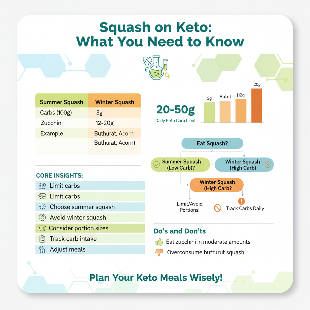 is squash on the keto diet - Data Infographic and Statistics