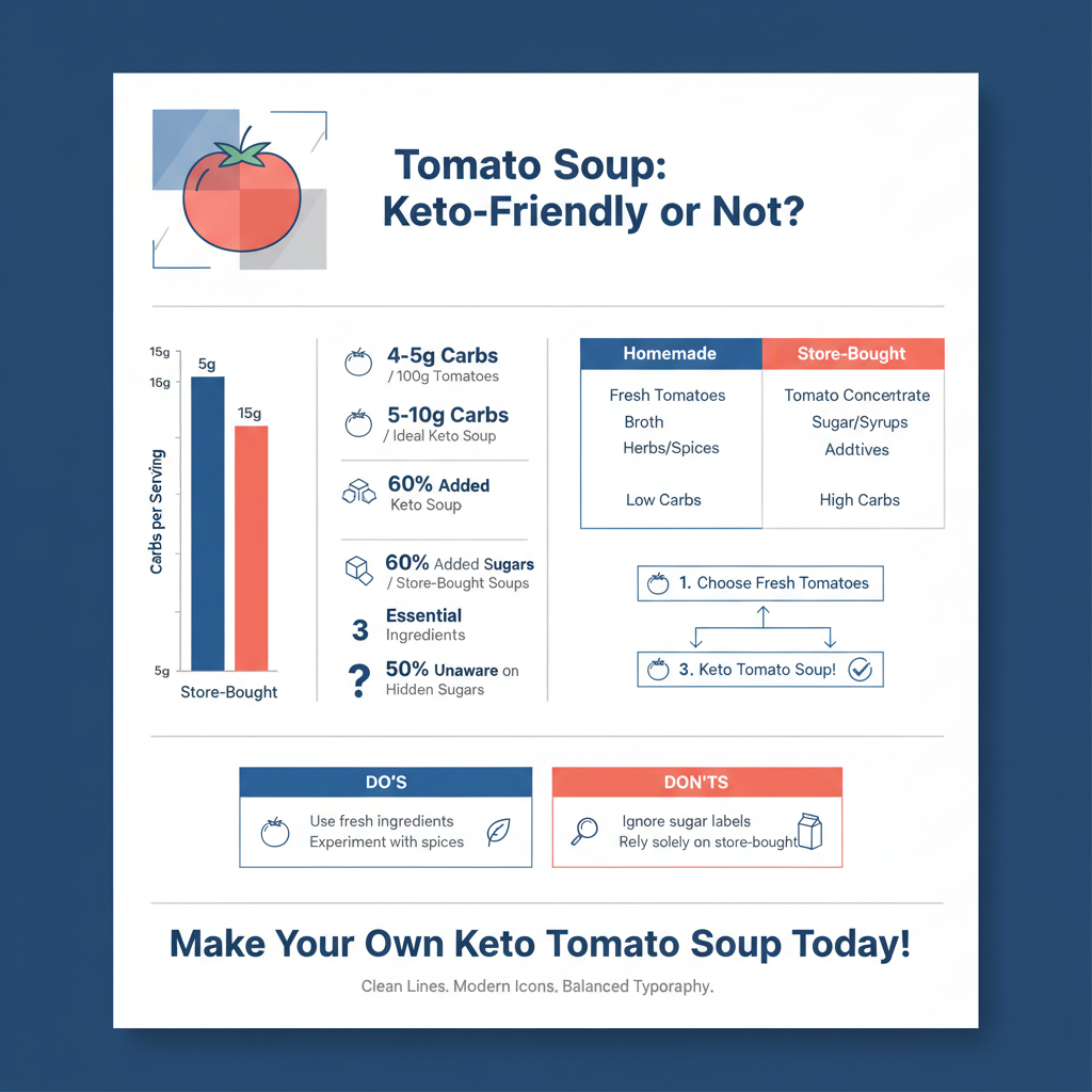 is tomato soup keto friendly - Data Infographic and Statistics