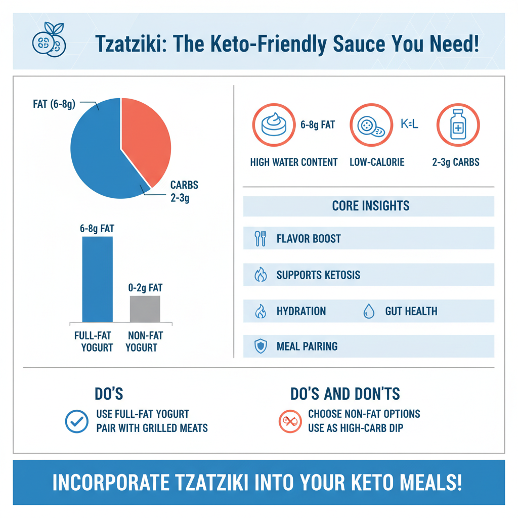 is tzatziki sauce keto - Data Infographic and Statistics