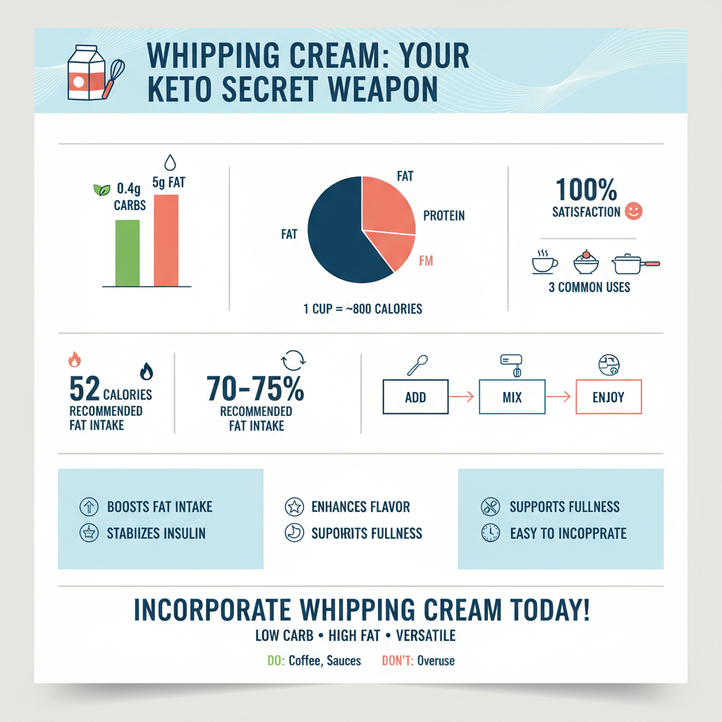 is whipping cream keto - Data Infographic and Statistics