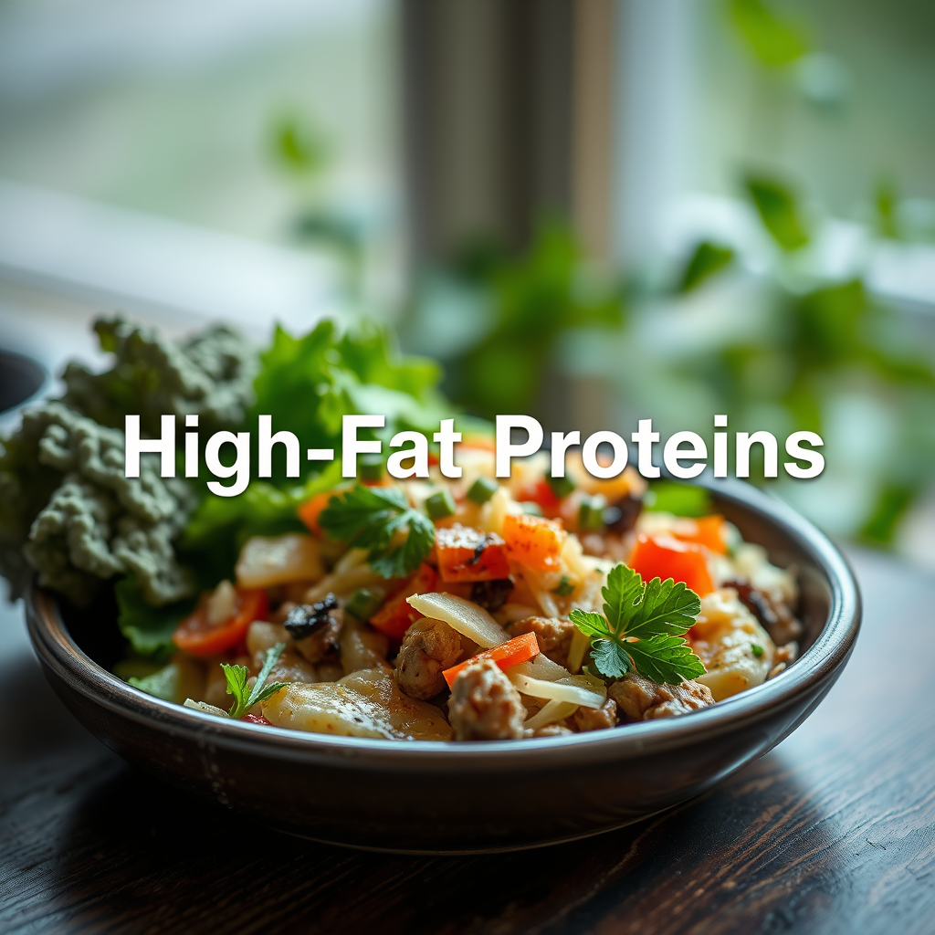 High-Fat Proteins - what food can you eat on the keto diet