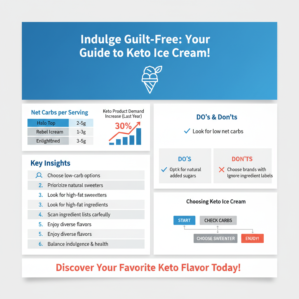 what ice cream is keto friendly - Data Infographic and Statistics