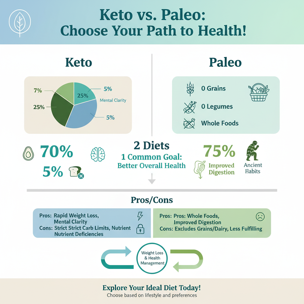 what is the difference between keto diet and paleo diet - Data Infographic and Statistics