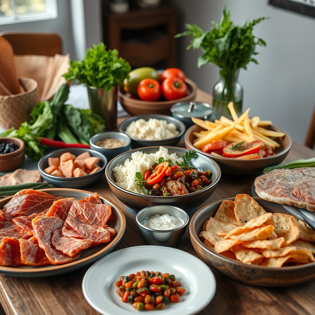 A selection of high-carb foods to avoid for maintaining ketosis in a keto diet.