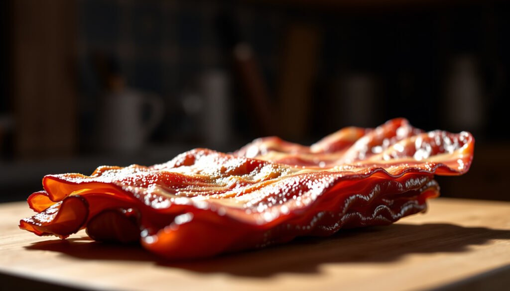 Bacon on a plate, exploring its compatibility with the keto diet and what to consider.