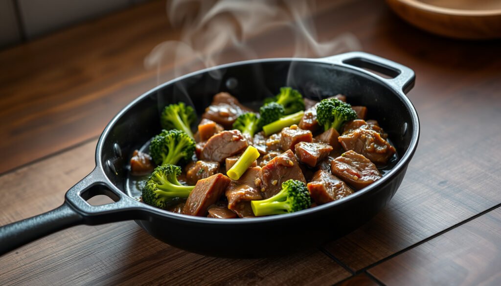 Delicious beef and broccoli dish, perfect for a keto diet, showcasing low-carb ingredients.