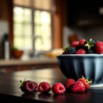 A variety of low-carb fruits suitable for a keto diet, including berries and avocados.