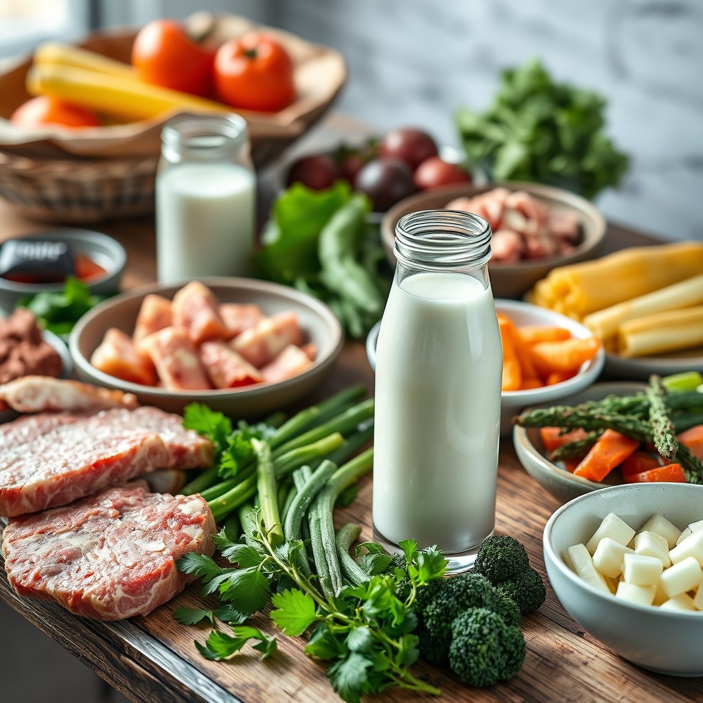 Comparison of milk types suitable and unsuitable for a keto diet.