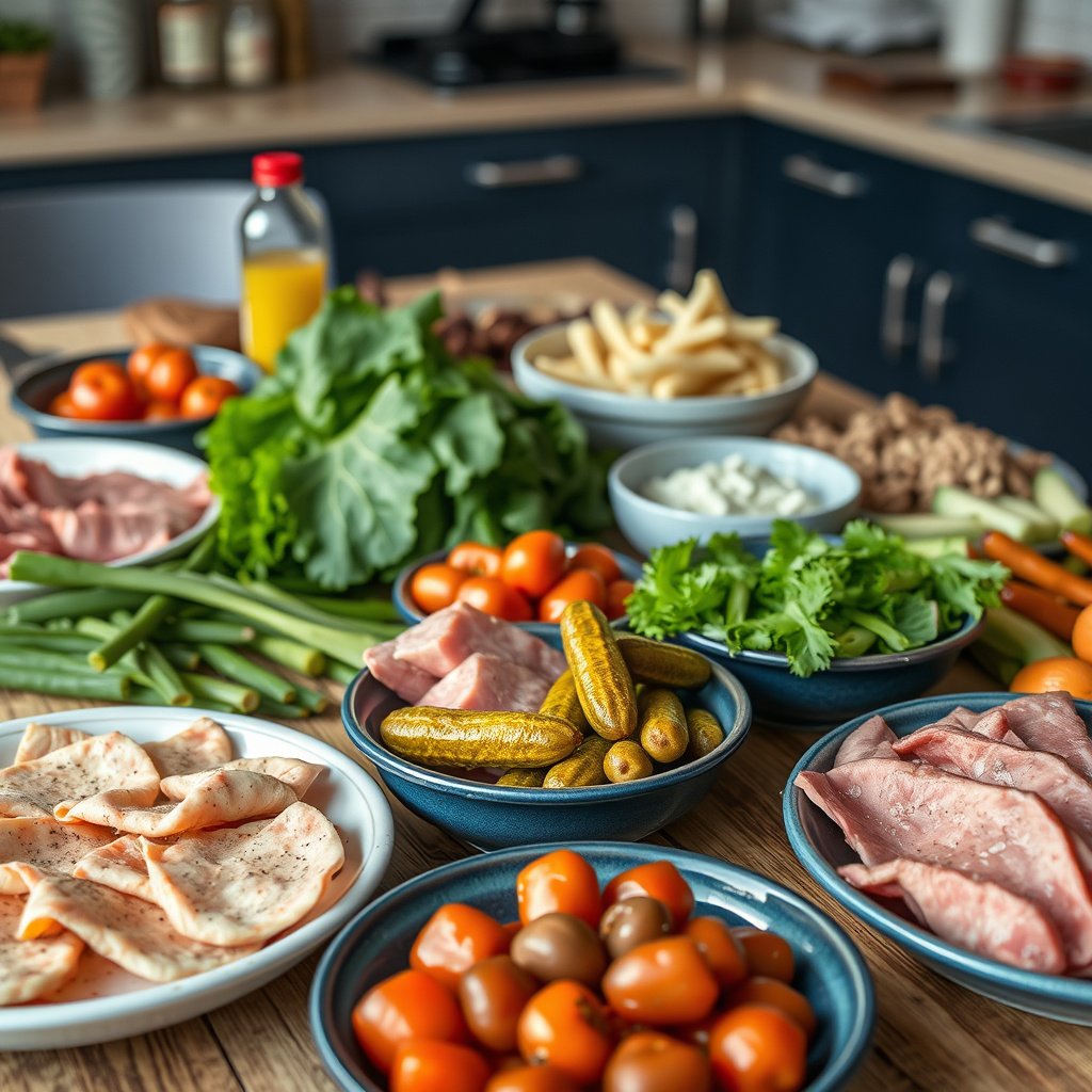 A selection of keto-friendly pickles on a table, highlighting options for a keto diet.