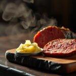 Corned beef on a plate with low-carb ingredients, exploring keto-friendly options.
