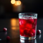 A glass of cranberry juice with fresh cranberries, exploring its keto compatibility.
