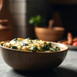 A bowl of creamed spinach with keto-friendly ingredients, highlighting its low-carb benefits.