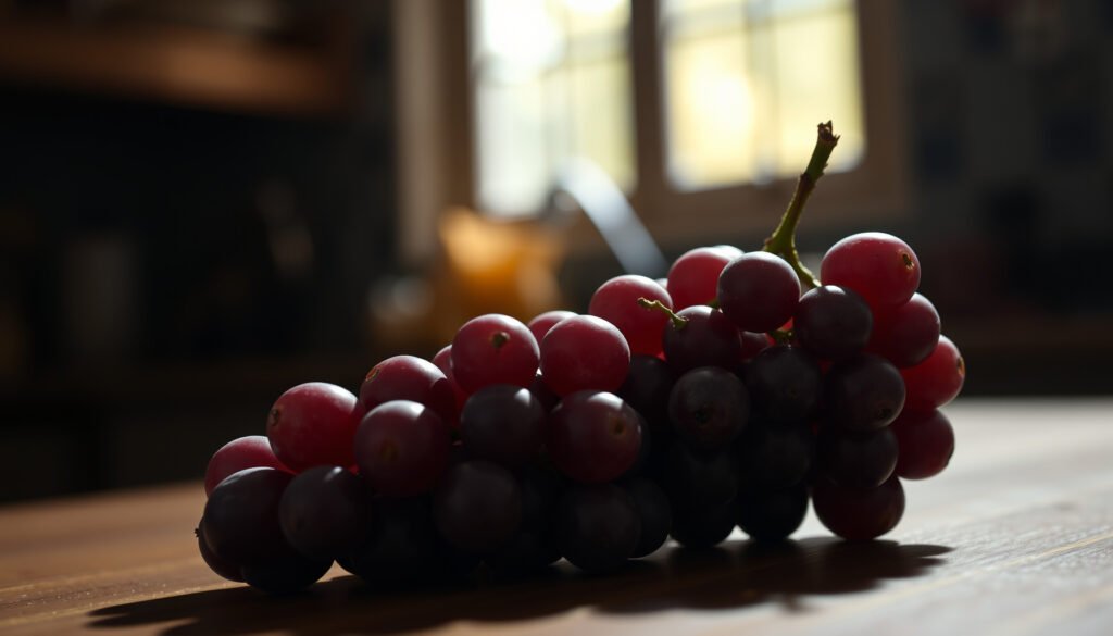 A bunch of grapes with a keto diet label, exploring their compatibility with keto eating.