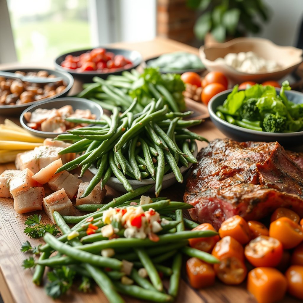Green beans portion size and net carbs for a keto diet