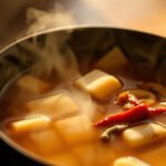 A bowl of hot and sour soup with keto-friendly ingredients, highlighting what to check for a keto diet.